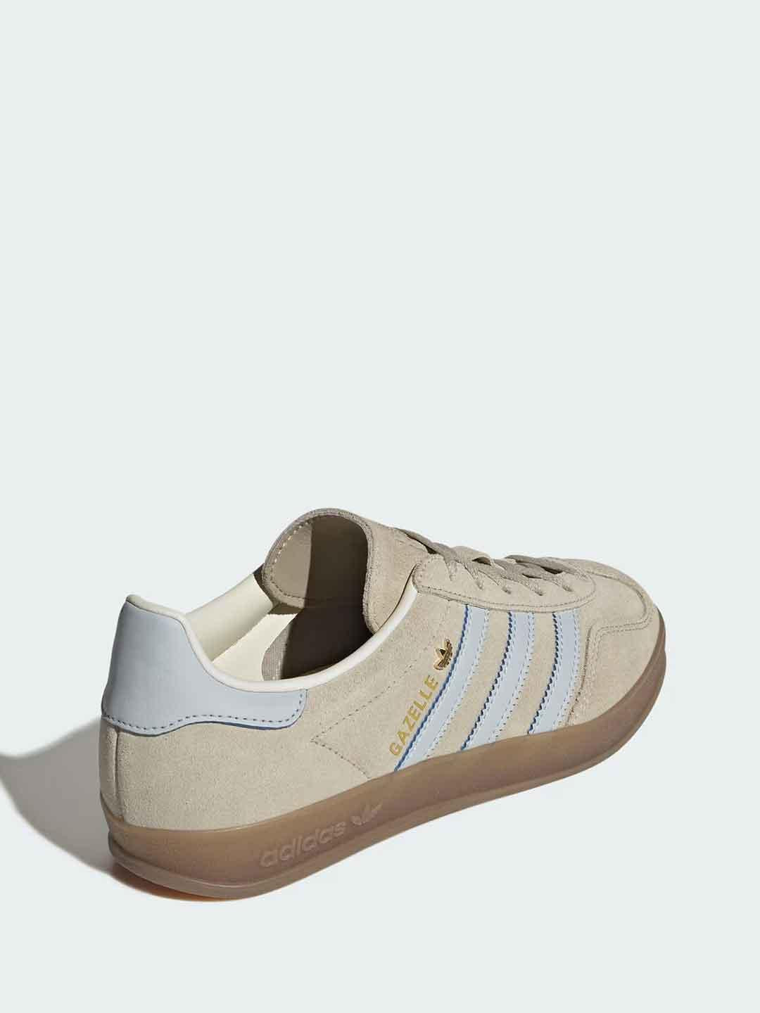 Adidas Gazelle Indoor W sneakers fango e celeste