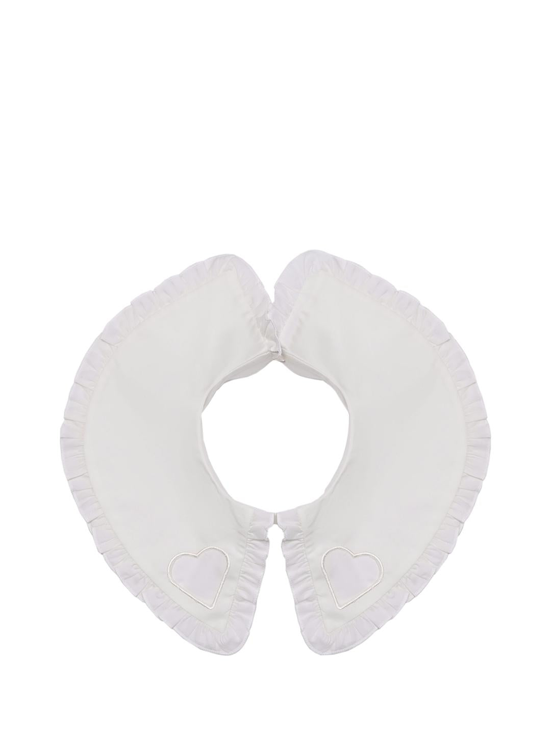 Vicolo colletto kids bianco con ricamo cuore