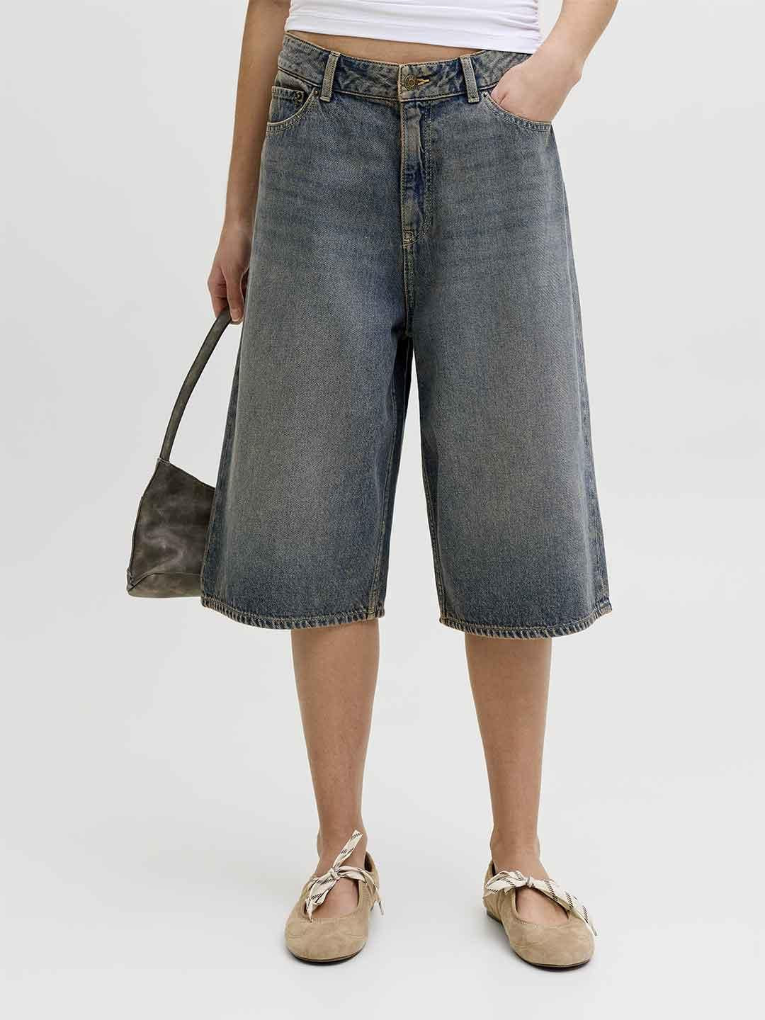 JJXX Kyoto bermuda in jeans baggy