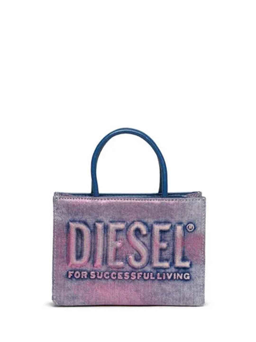 Diesel 3D Mini Bag borsa fucsia in jeans