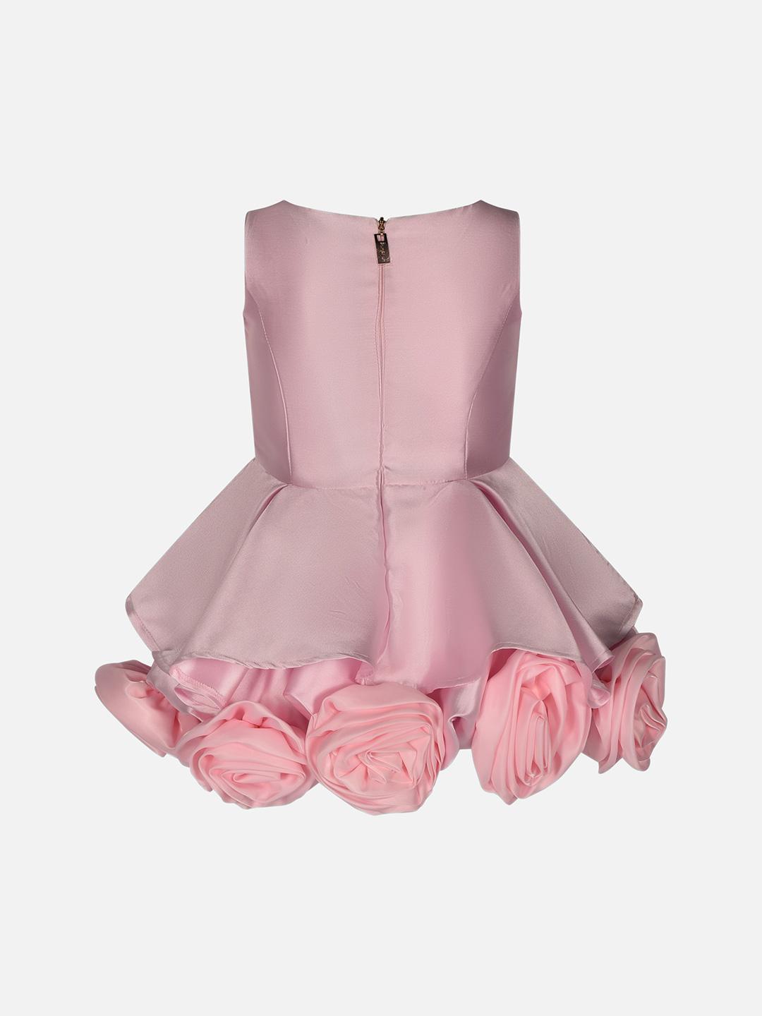 Fun & Fun abito kids rosa con rose