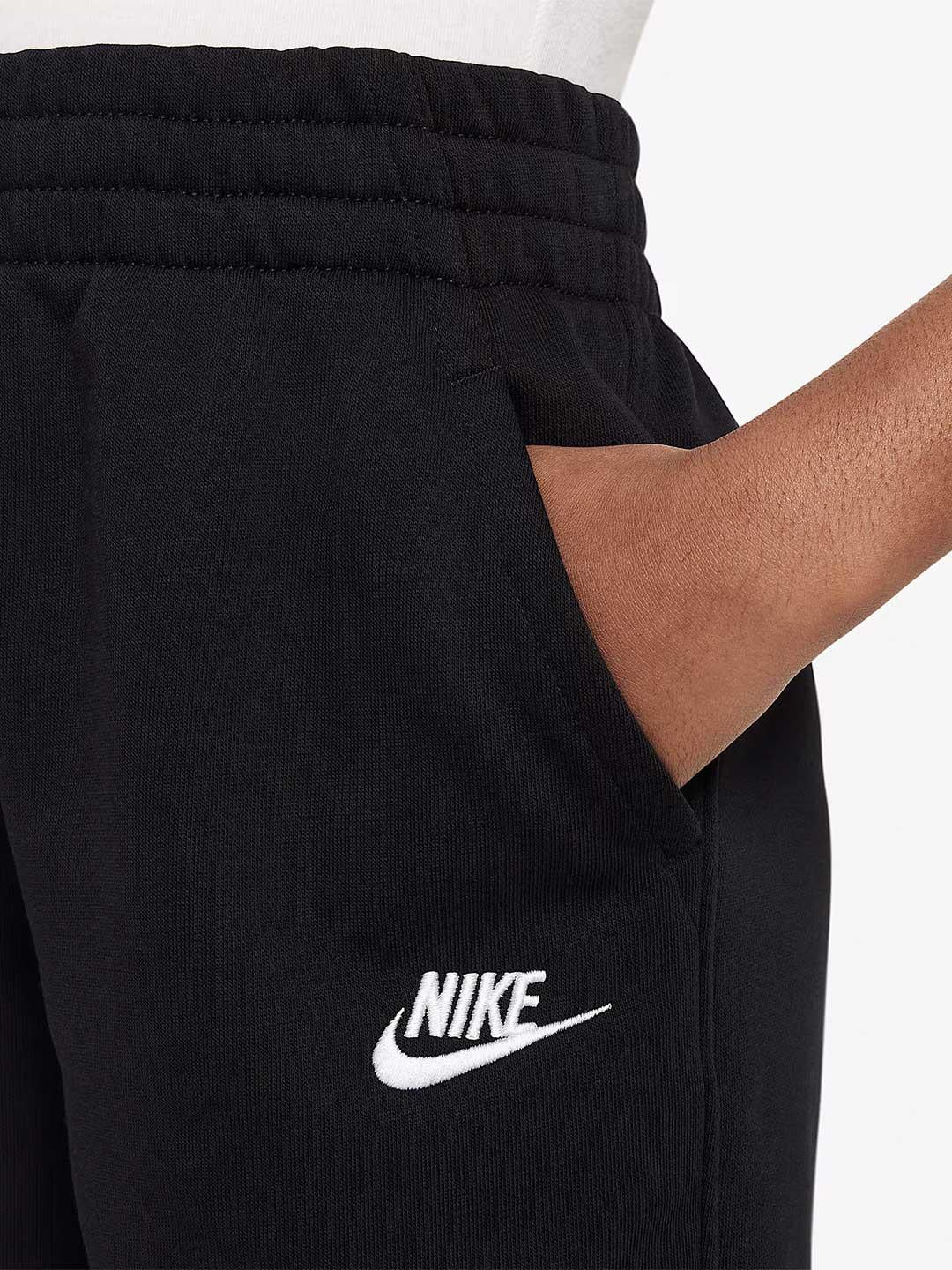 Nike bermuda kids nero con logo bianco