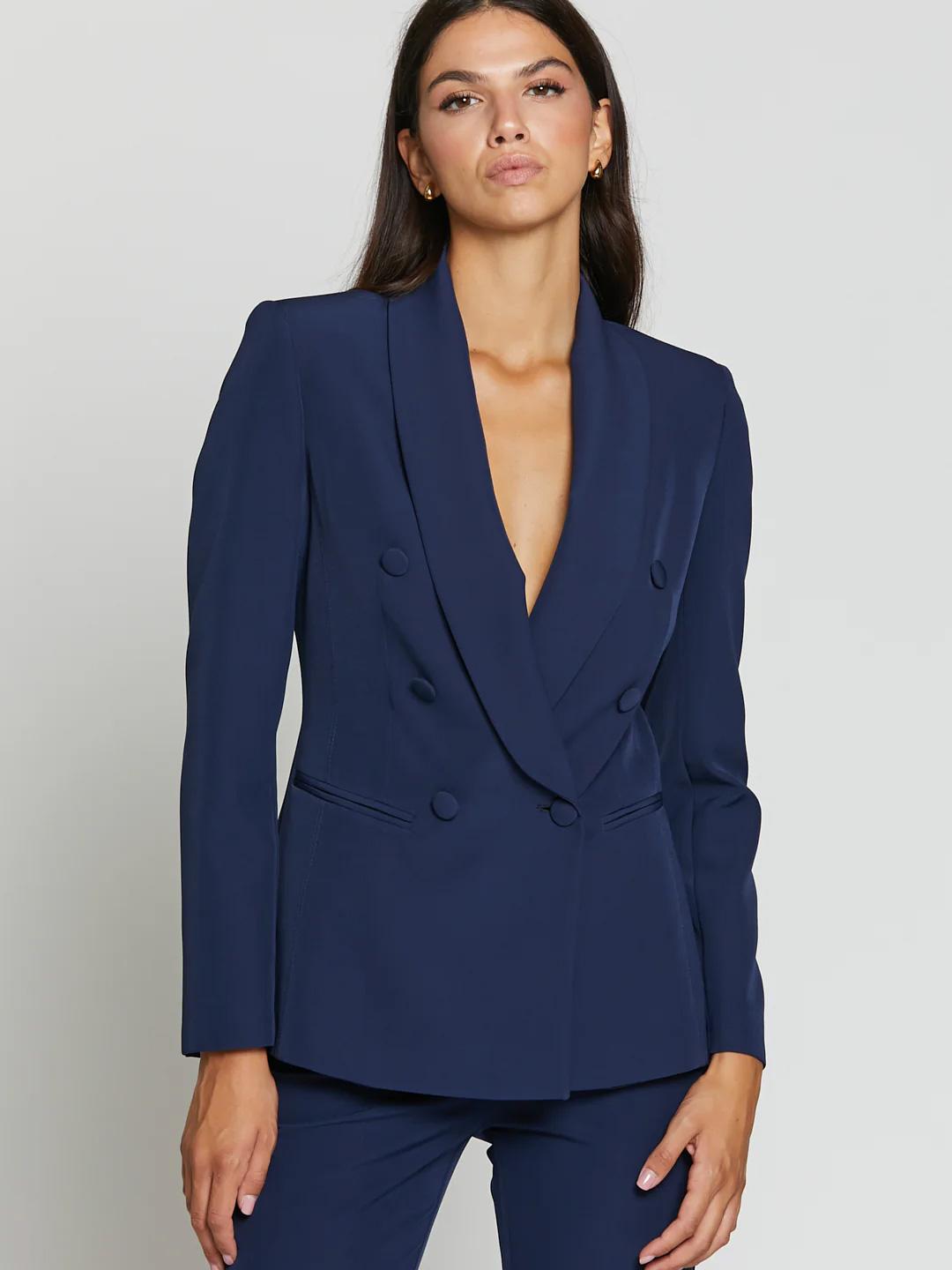 Silence giacca blu doppiopetto