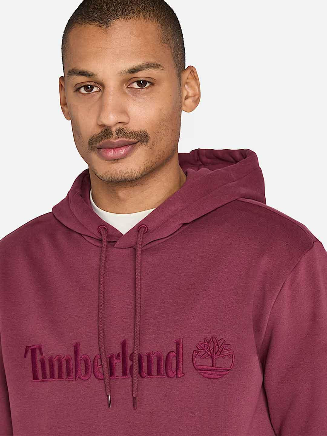 Timberland Hampton felpa bordeaux con cappuccio