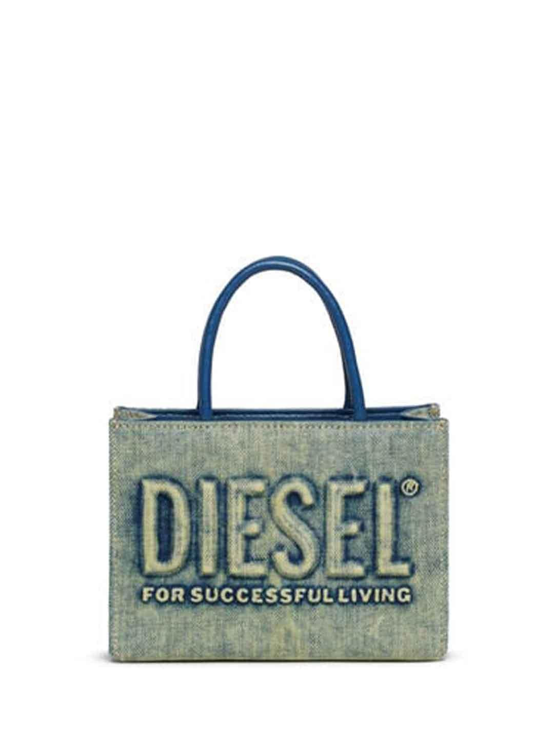Diesel 3D Mini Bag borsa giallo in jeans