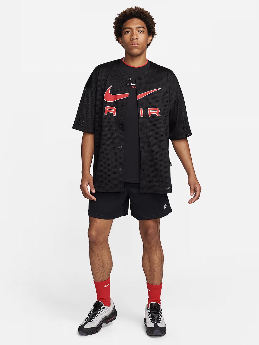 Nike bermuda nero a rete