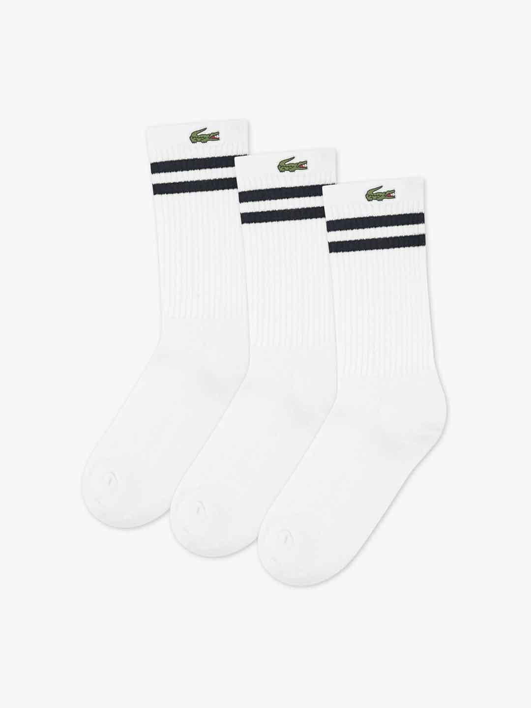 Lacoste calzini kids bianco set da 3 paia