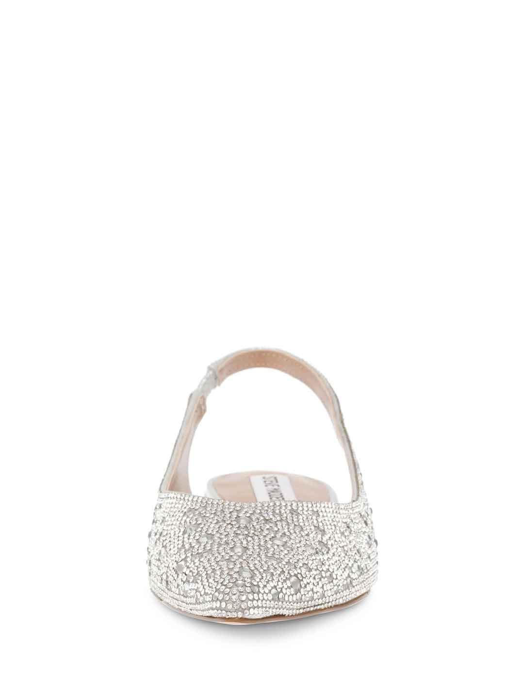 Steve Madden Care-R ballerina argento con strass