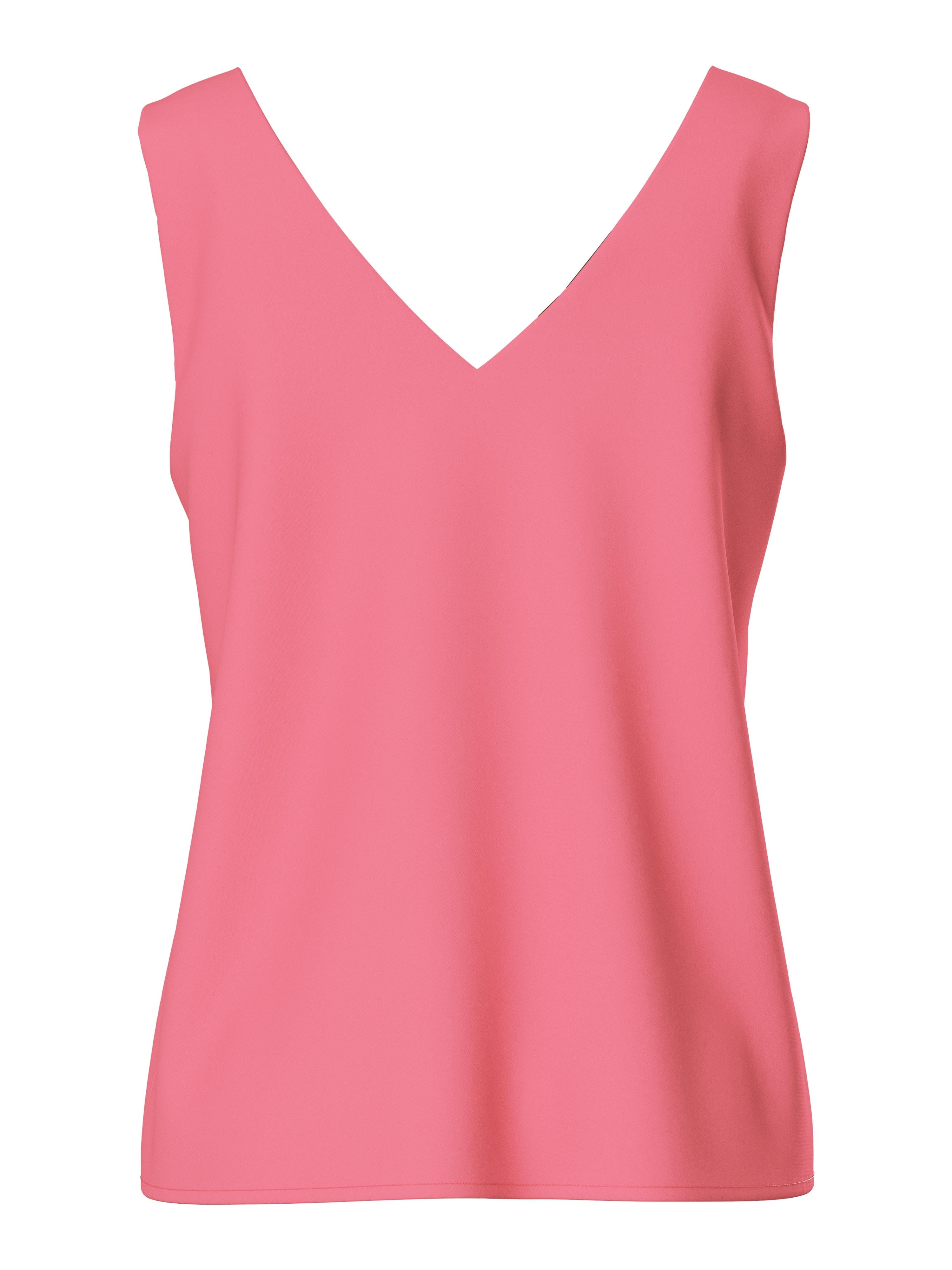 Pieces top fucsia scollo a V