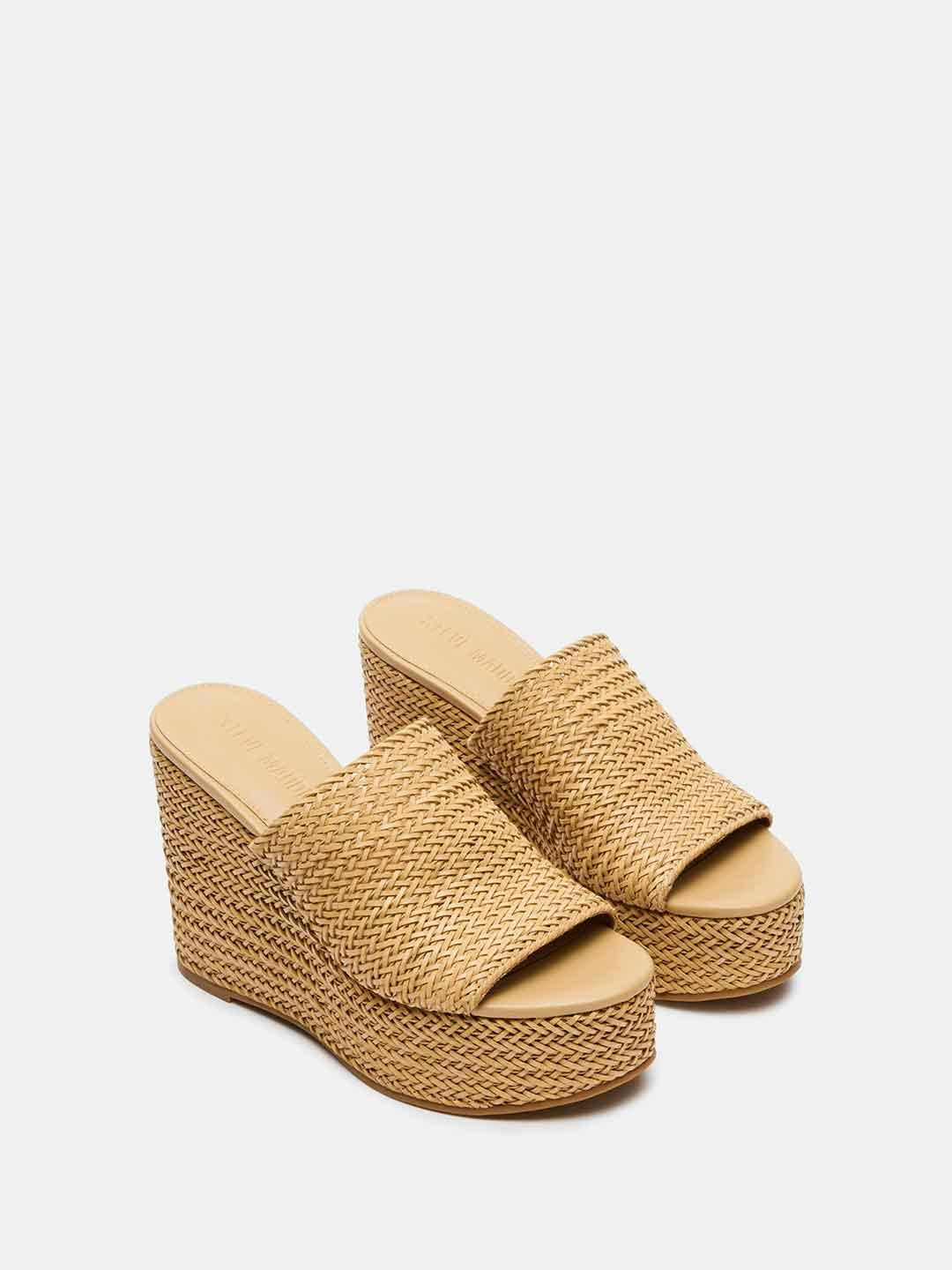 Steve Madden Cassi sabot beige in rafia