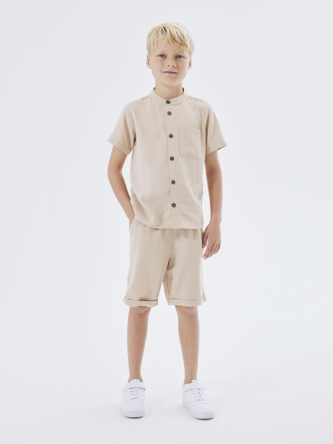 Name It bermuda kids beige con coulisse