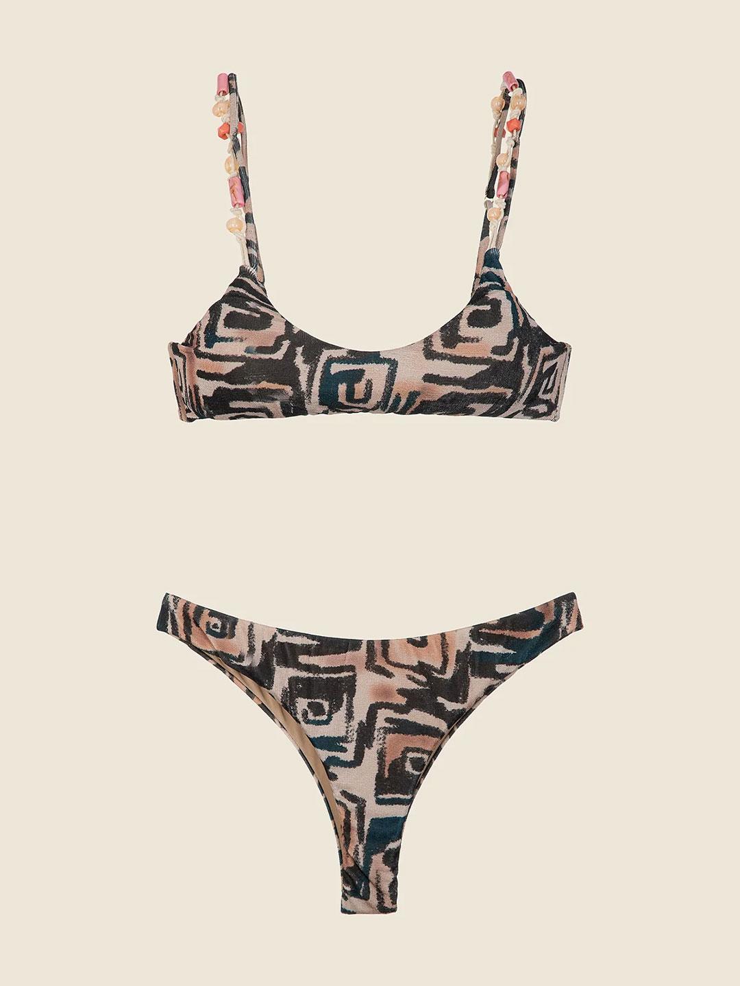 Me Fui costume a fantasia top e slip fisso