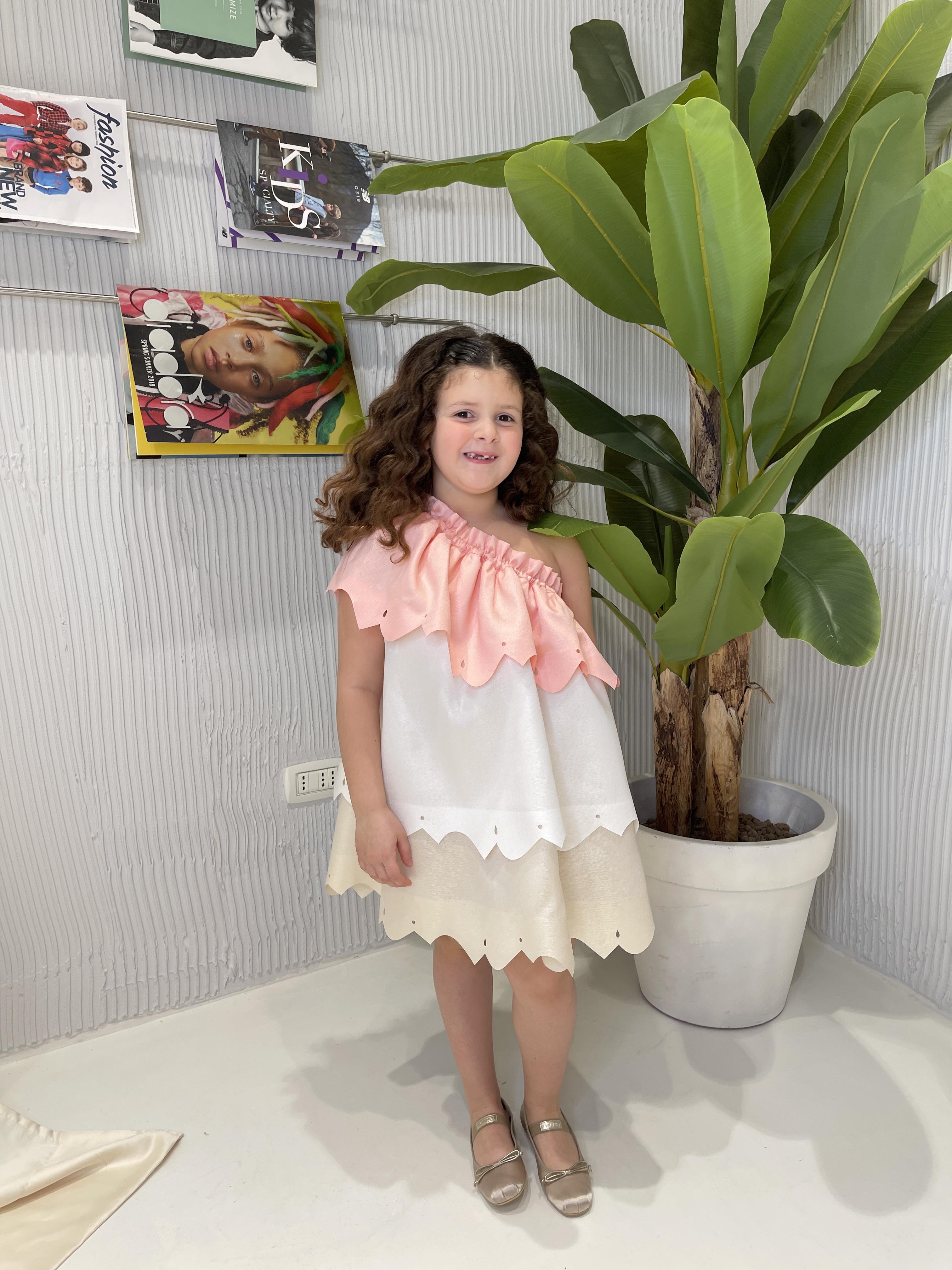 Coco' Et Mama' Celeste abito kids multicolor monospalla