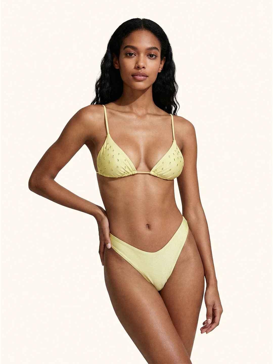 Me Fui costume verde con strass triangolo