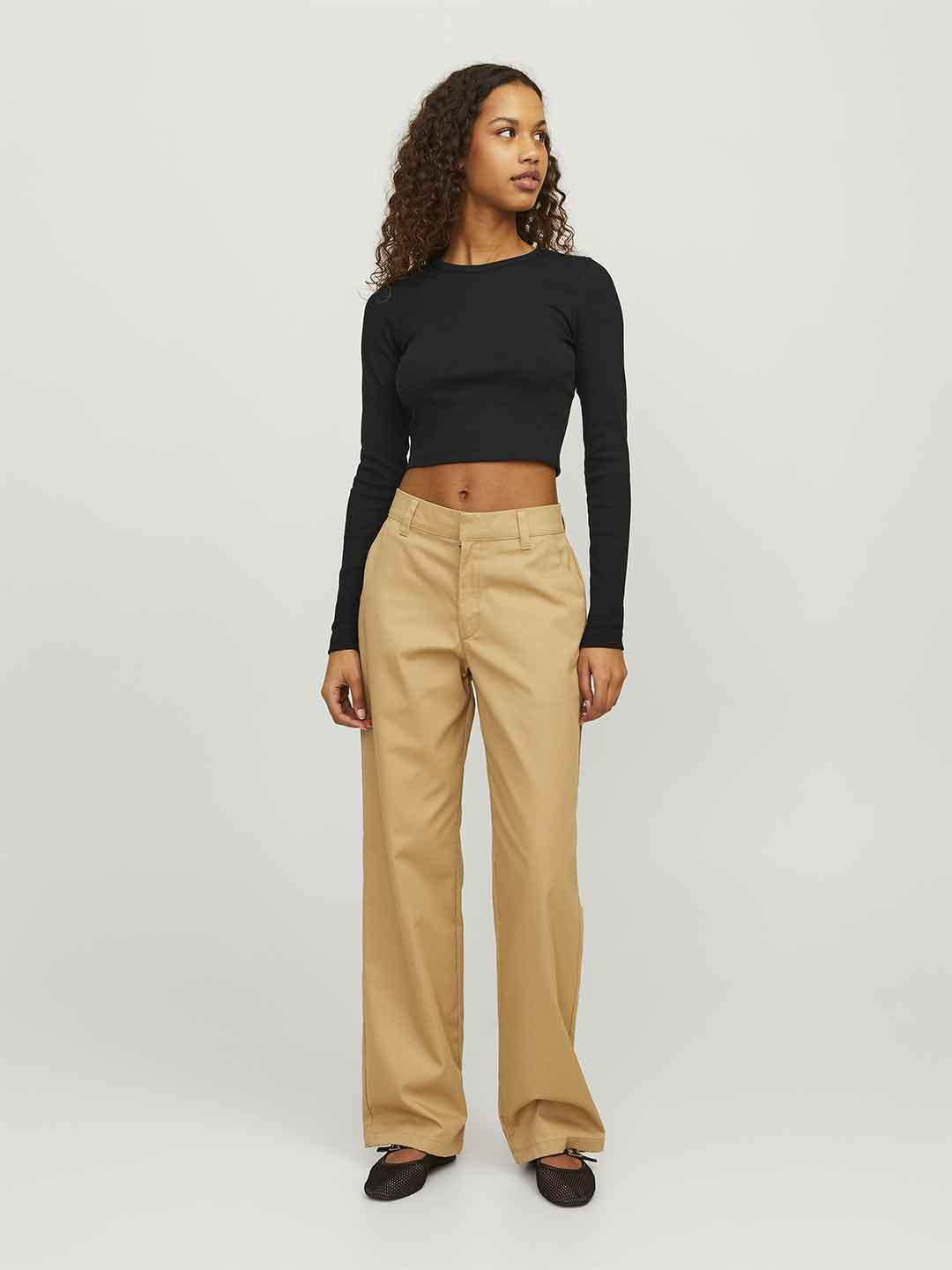 JJXX Feline t-shirt nero manica lunga