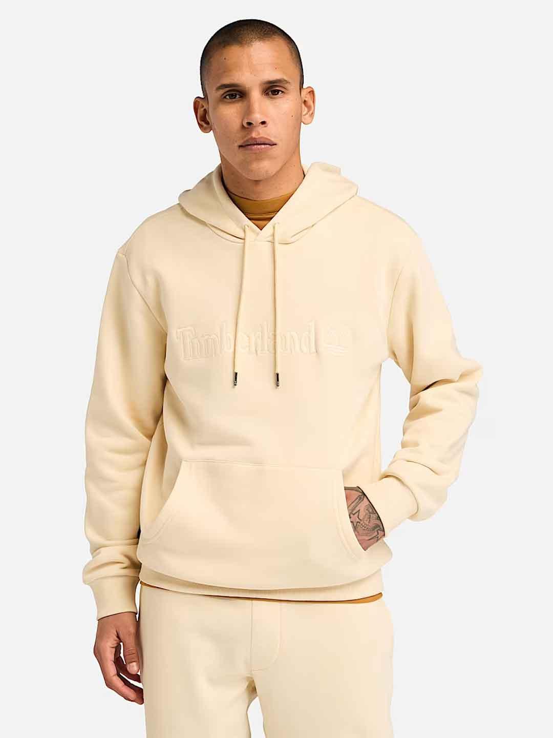 Timberland Hampton felpa panna con cappuccio