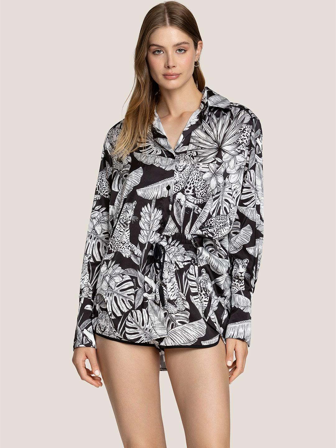 4Giveness Black & White camicia nero