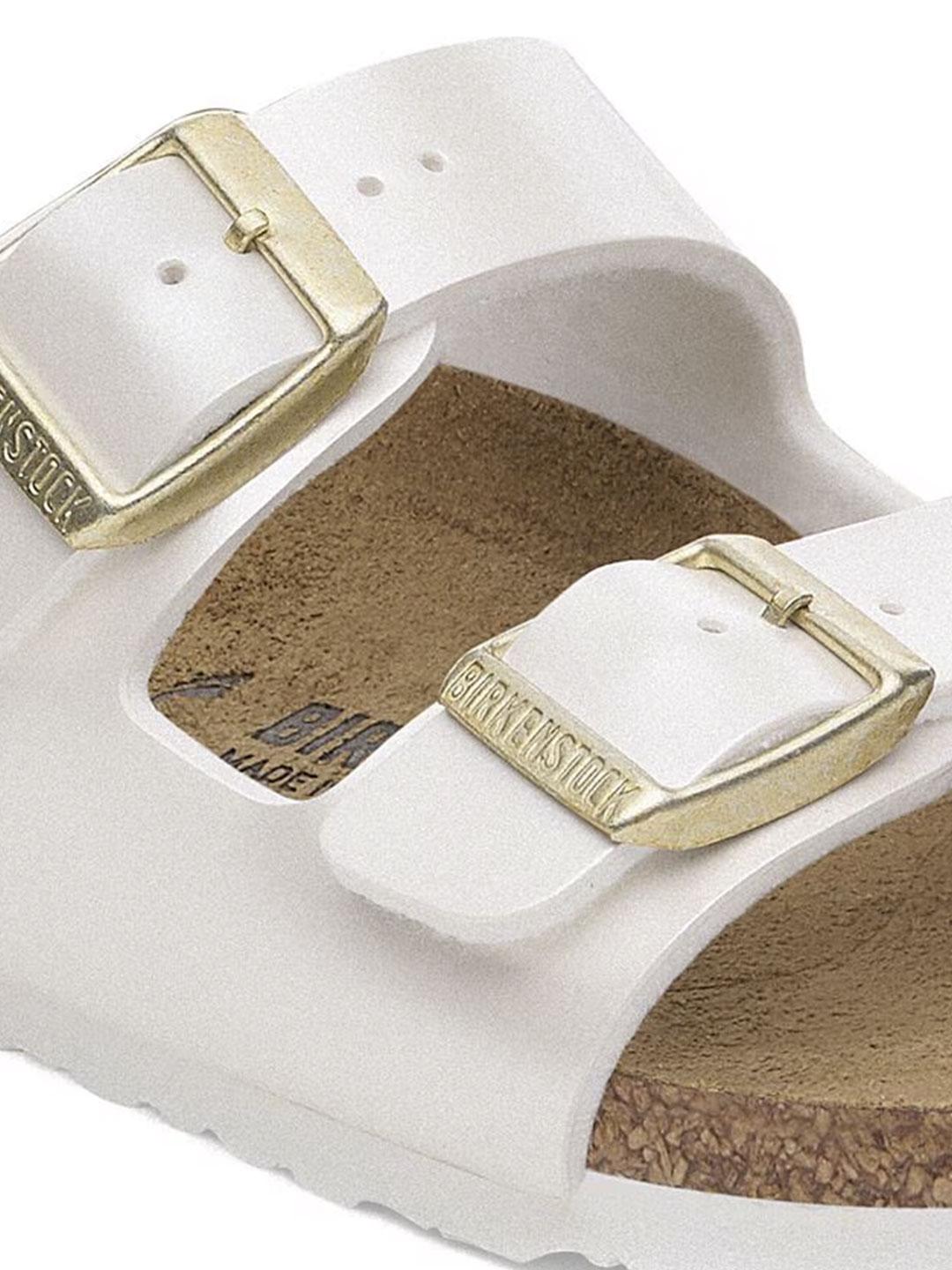 Birkenstock Arizona sandali kids bianco perlato