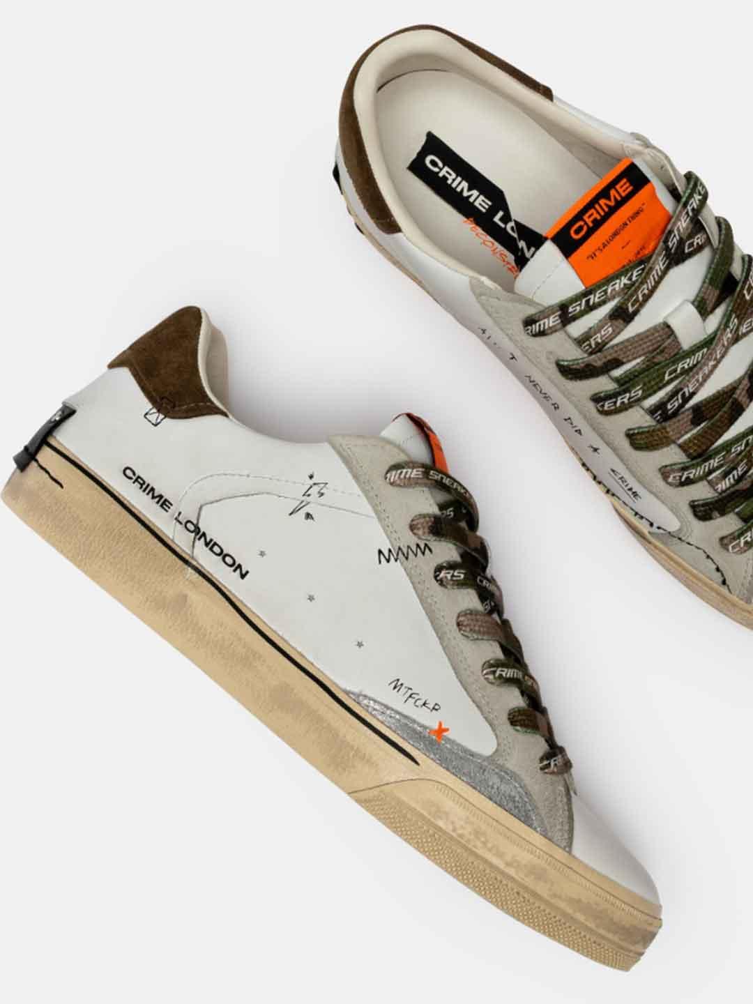 Crime Deconstructed sneakers bianco