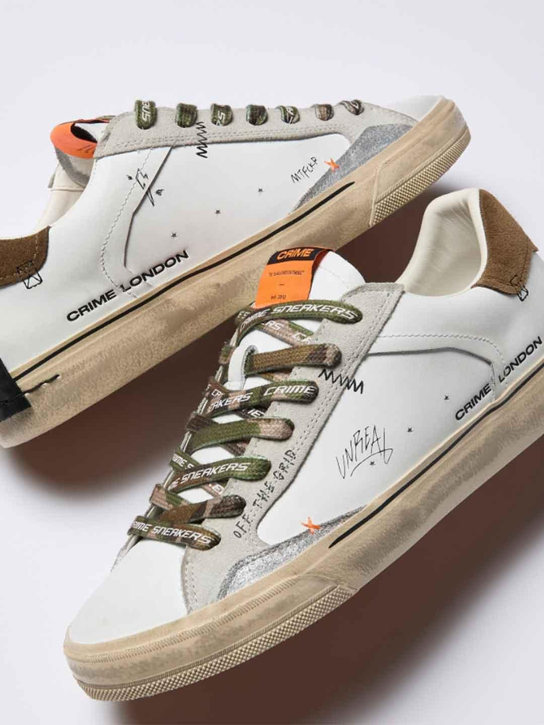 Crime Deconstructed sneakers bianco