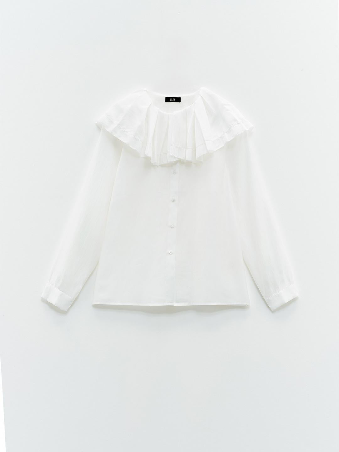 Eleh camicia bianco con colletto