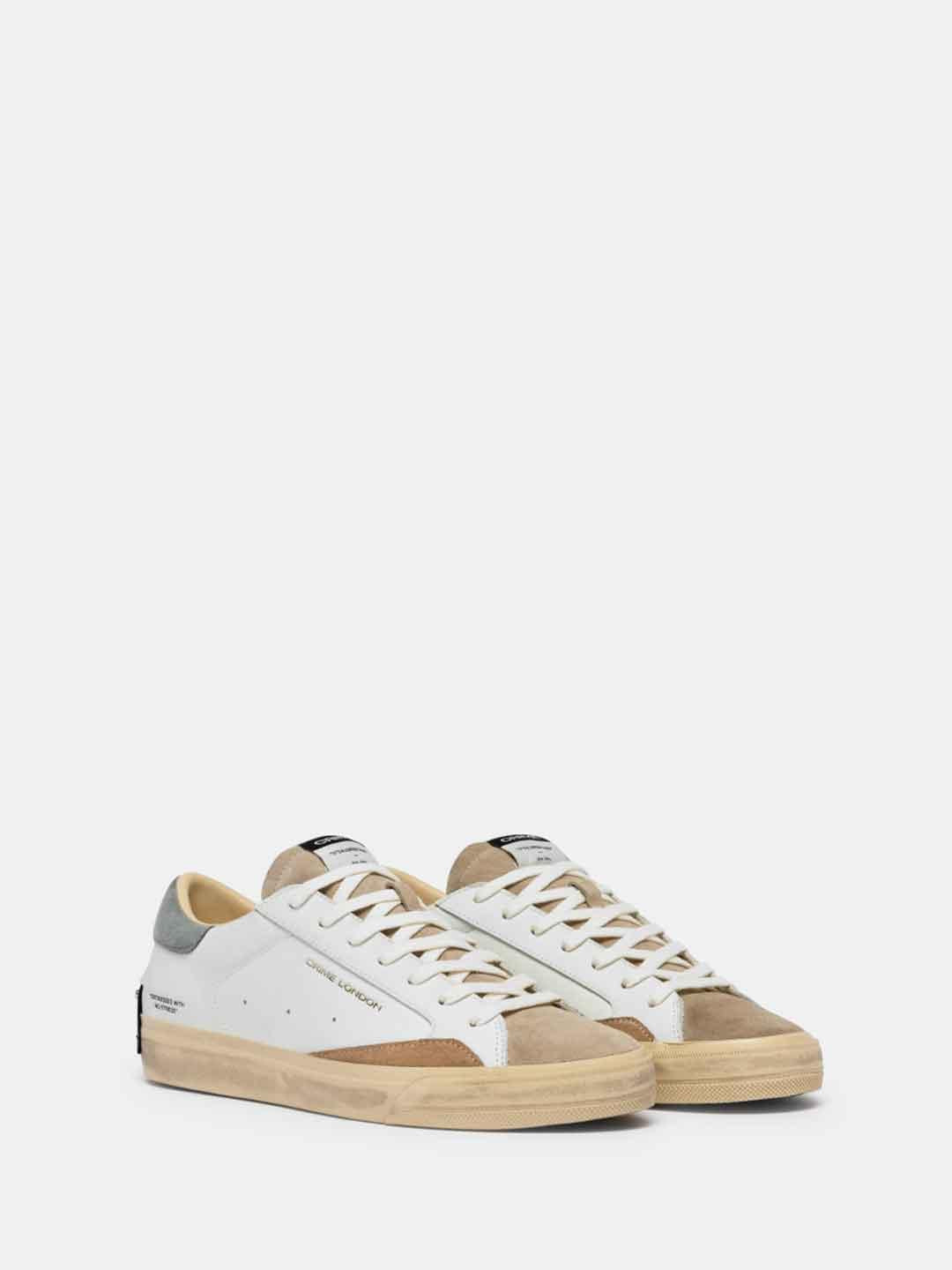 Crime Distressed 2.0 sneakers bianco