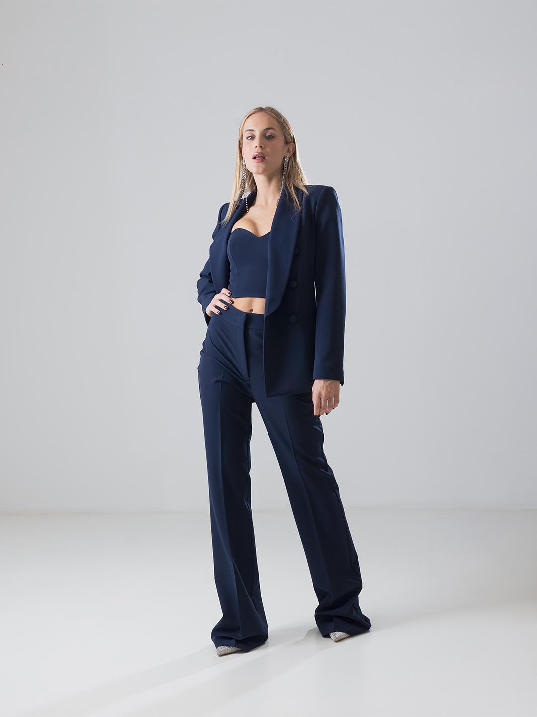 Silence giacca blu doppiopetto