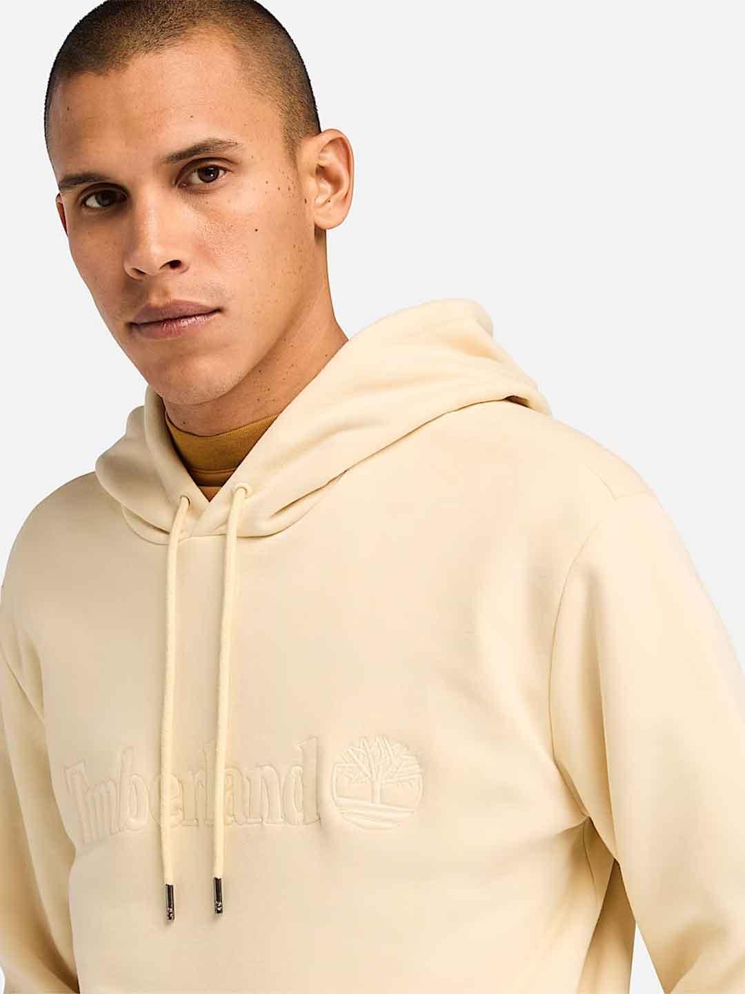 Timberland Hampton felpa panna con cappuccio