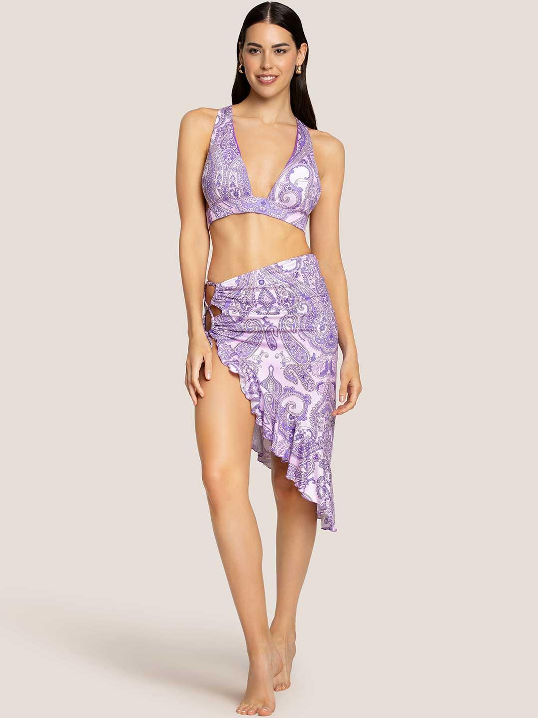 4Giveness Cote D'Azur Style gonna lilla a bandana