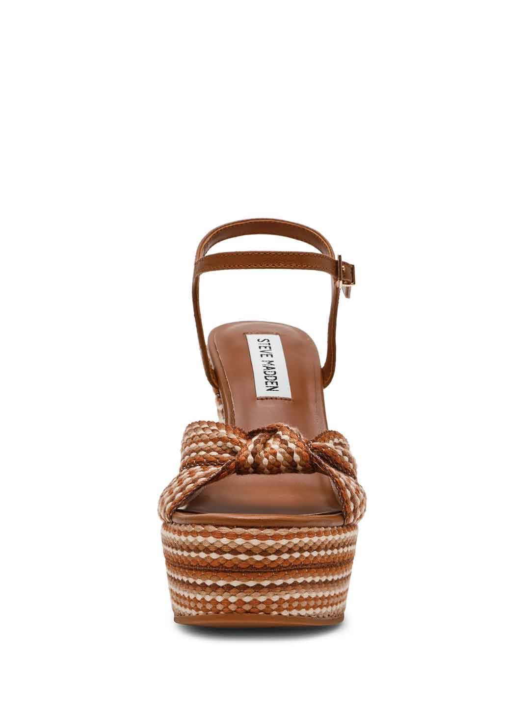 Steve Madden Aztec sandali beige con zeppa