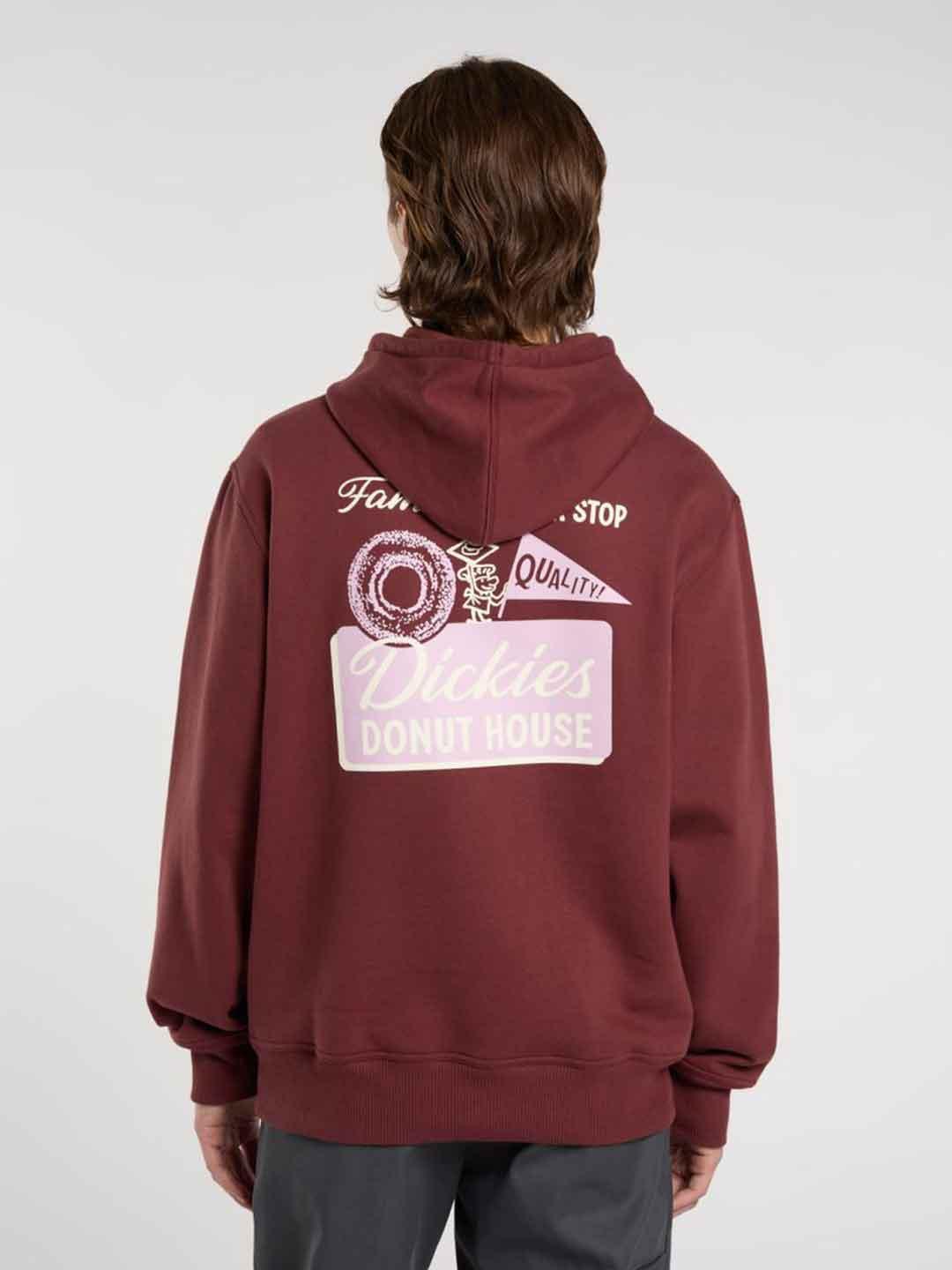 Dickies Donut House felpa bordeaux