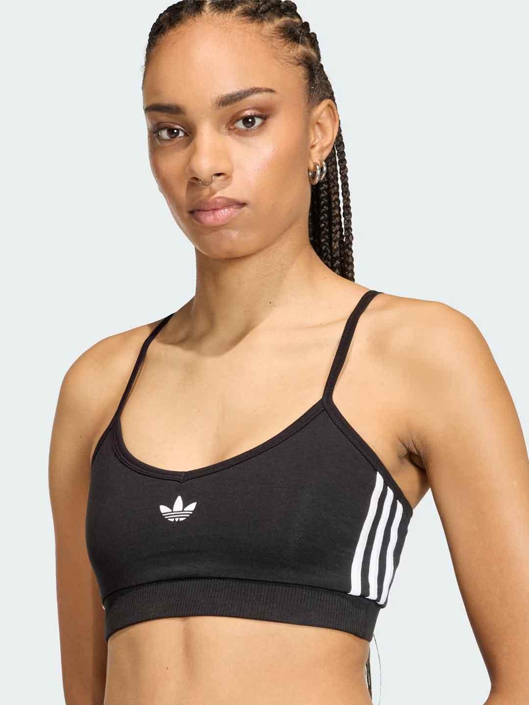 Adidas 3 Stripes top nero