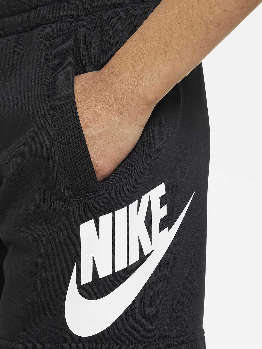 Nike bermuda kids nero con logo