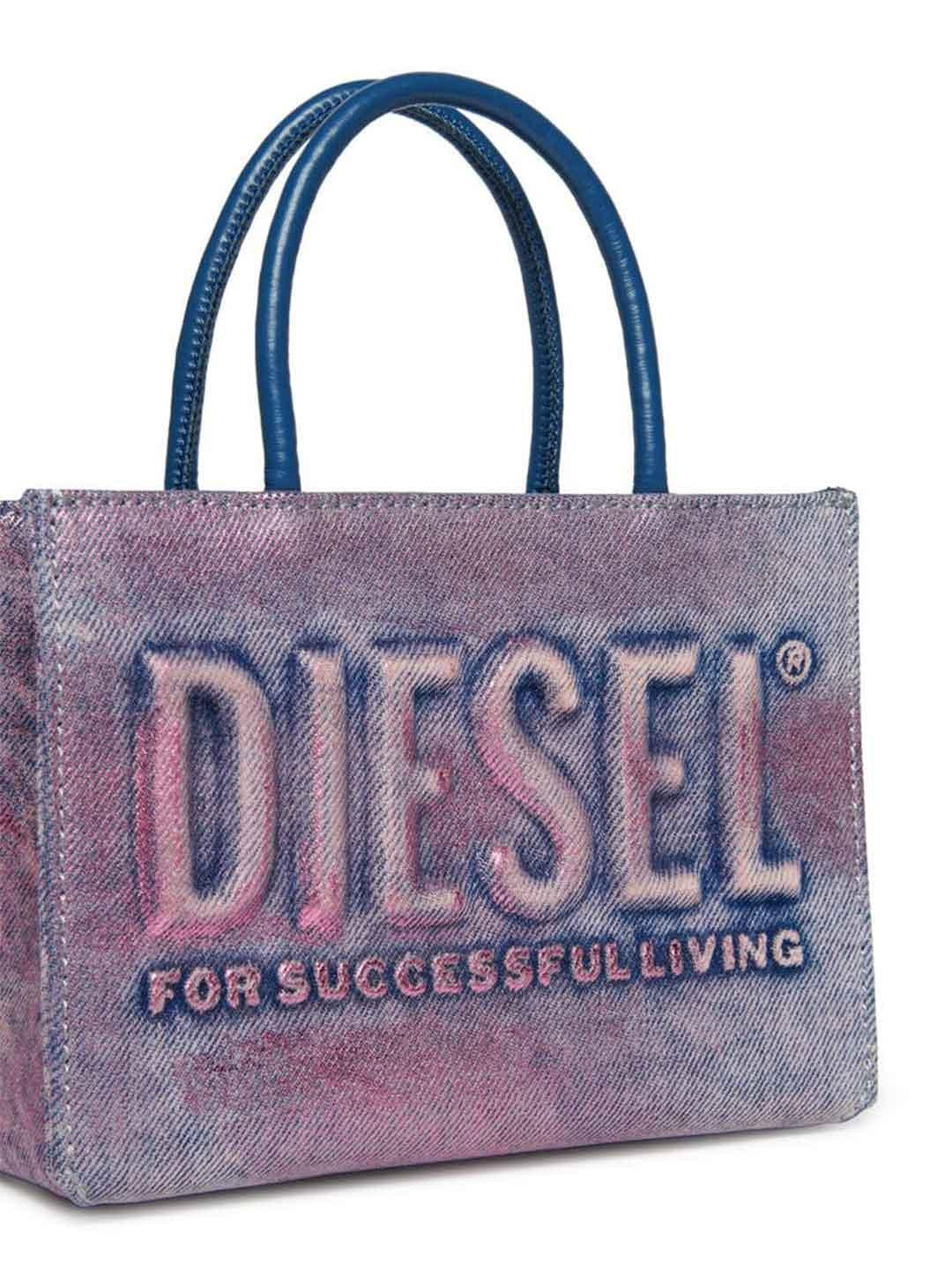 Diesel 3D Mini Bag borsa fucsia in jeans