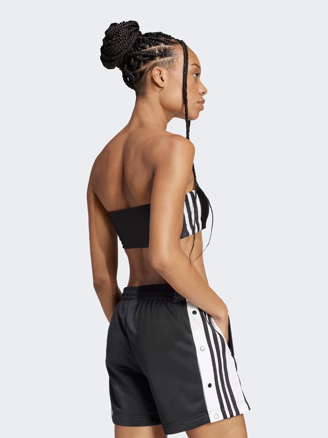Adidas 3-Stripes Tube top nero a fascia