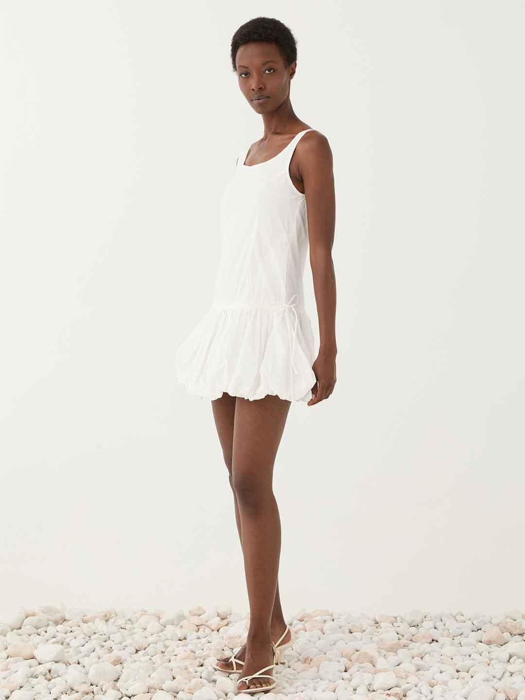 Eleh abito bianco corto