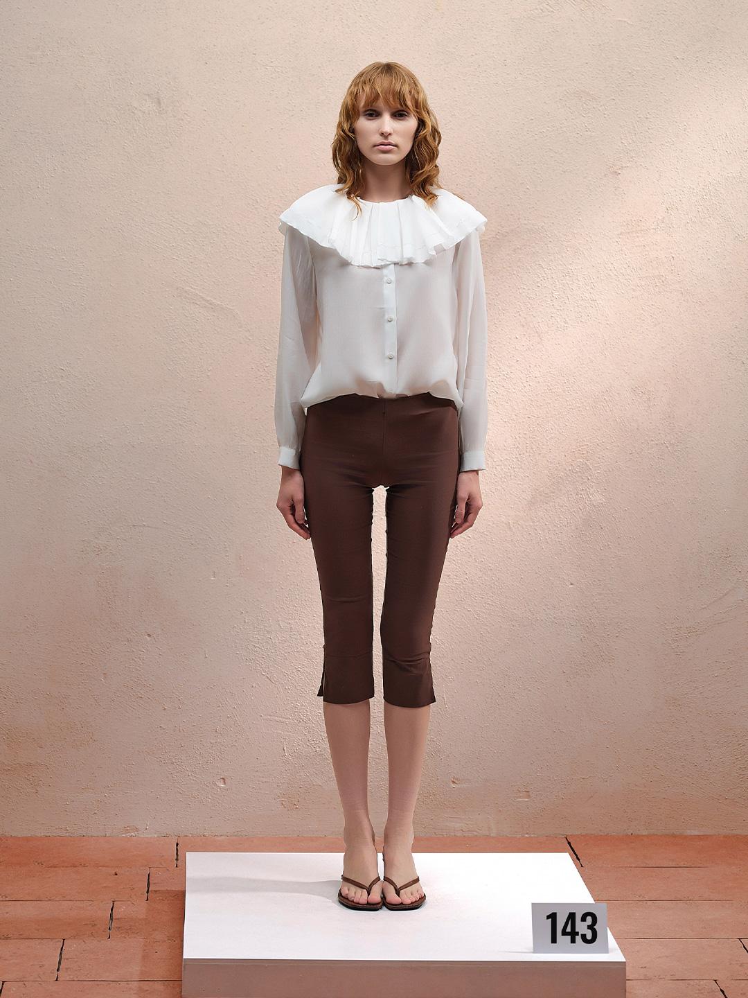 Eleh camicia bianco con colletto