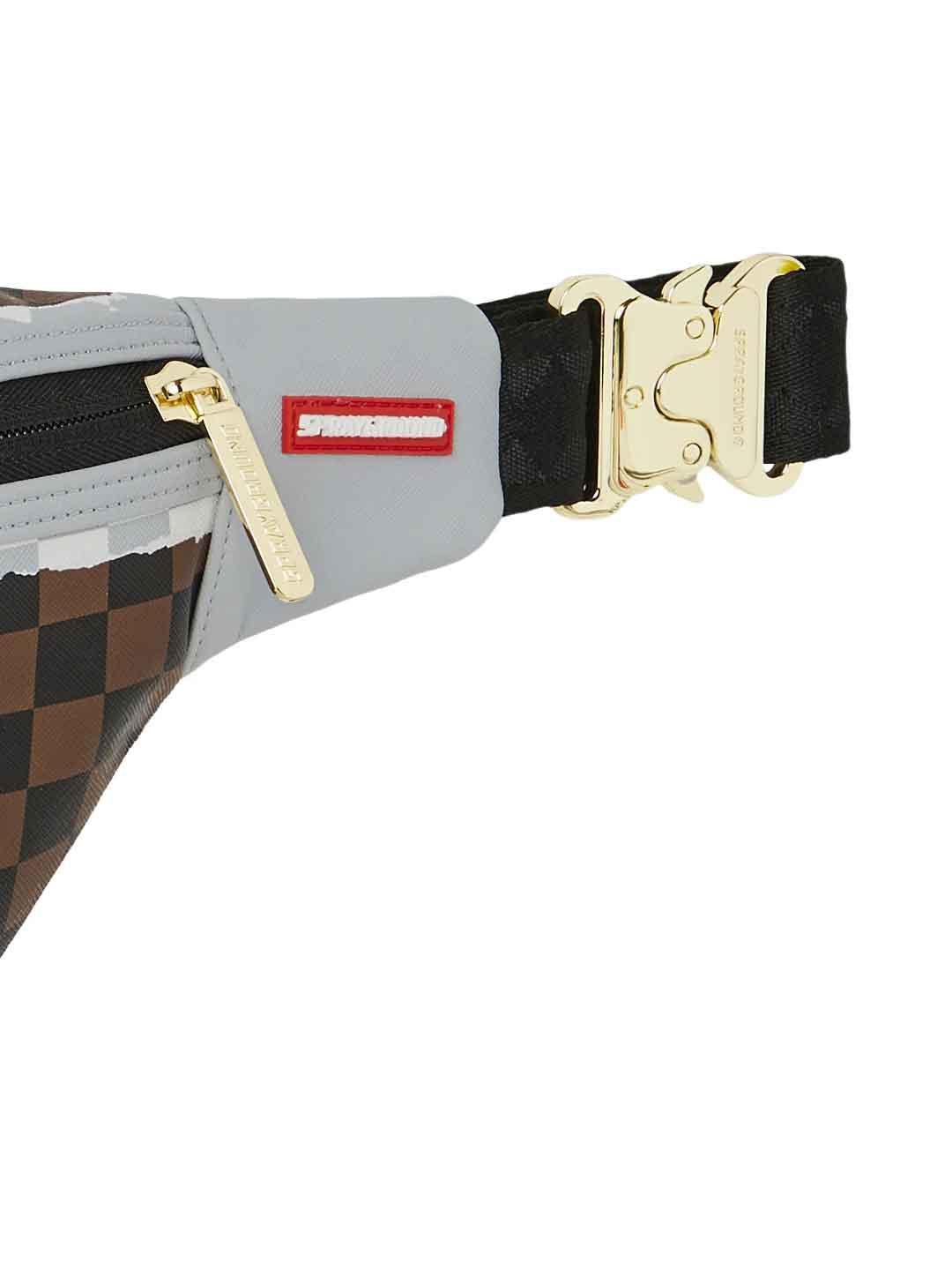 Sprayground Cream and Brown marsupio marrone