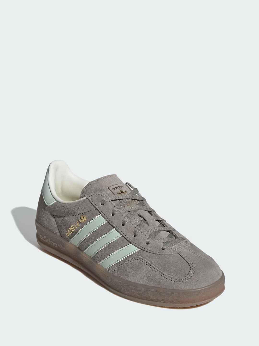 Adidas Gazelle Indoor sneakers fango e verde acqua