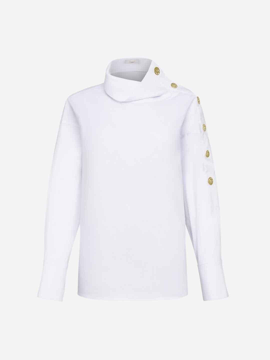 Silence Crater camicia bianco manica lunga