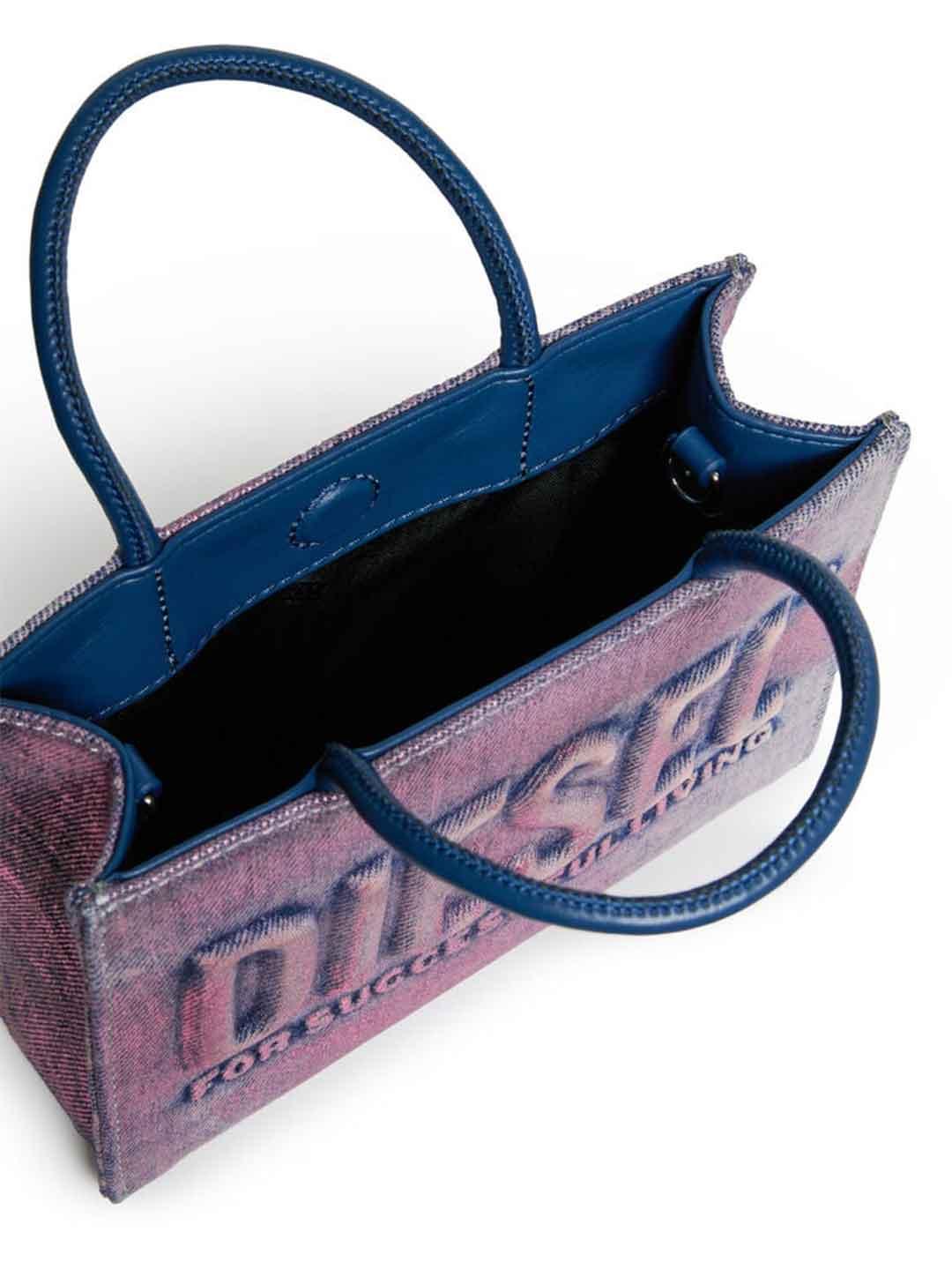 Diesel 3D Mini Bag borsa fucsia in jeans