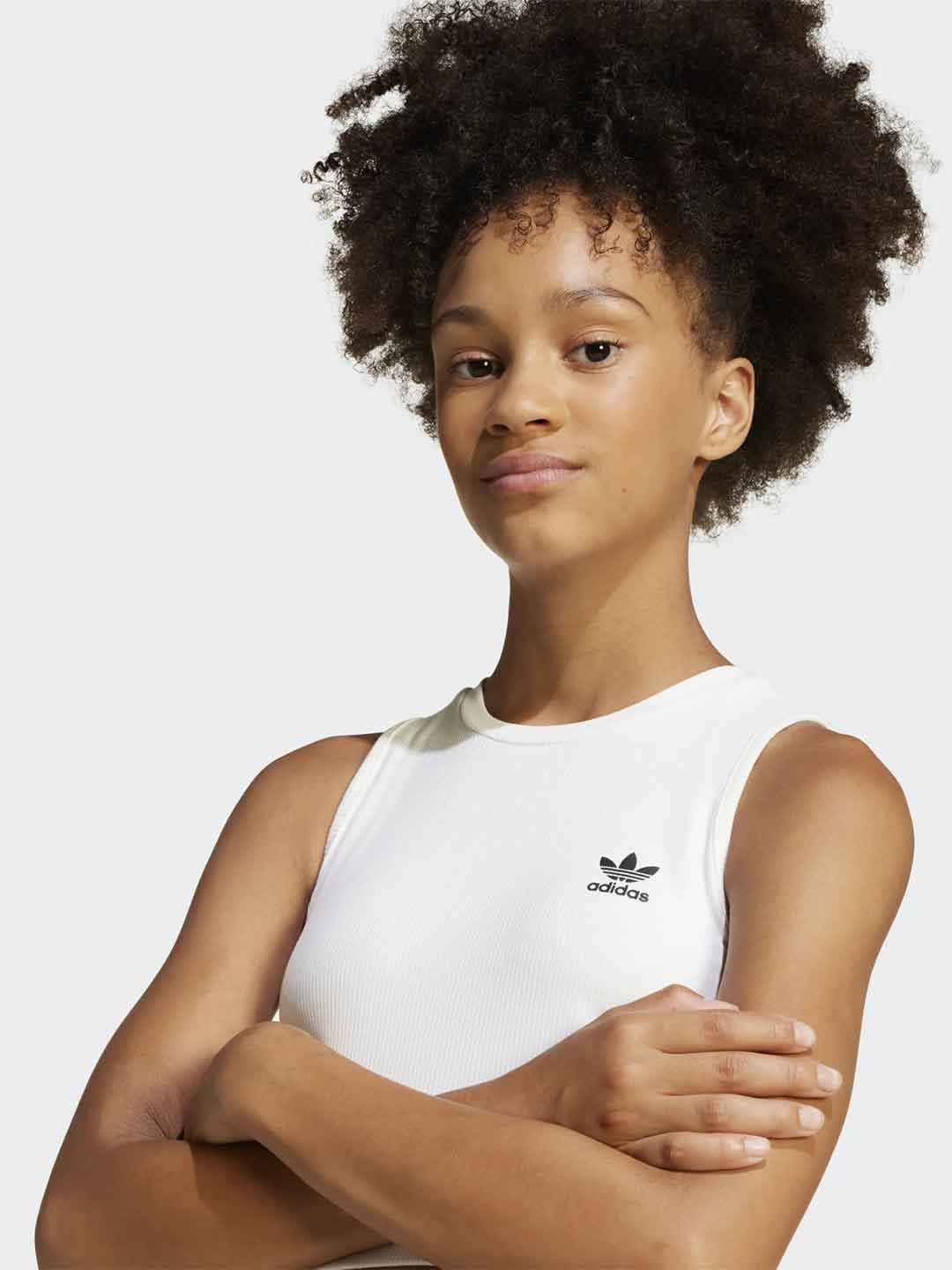 Adidas top kids bianco