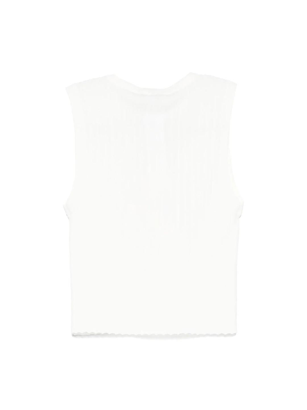 Twinset top kids bianco a coste
