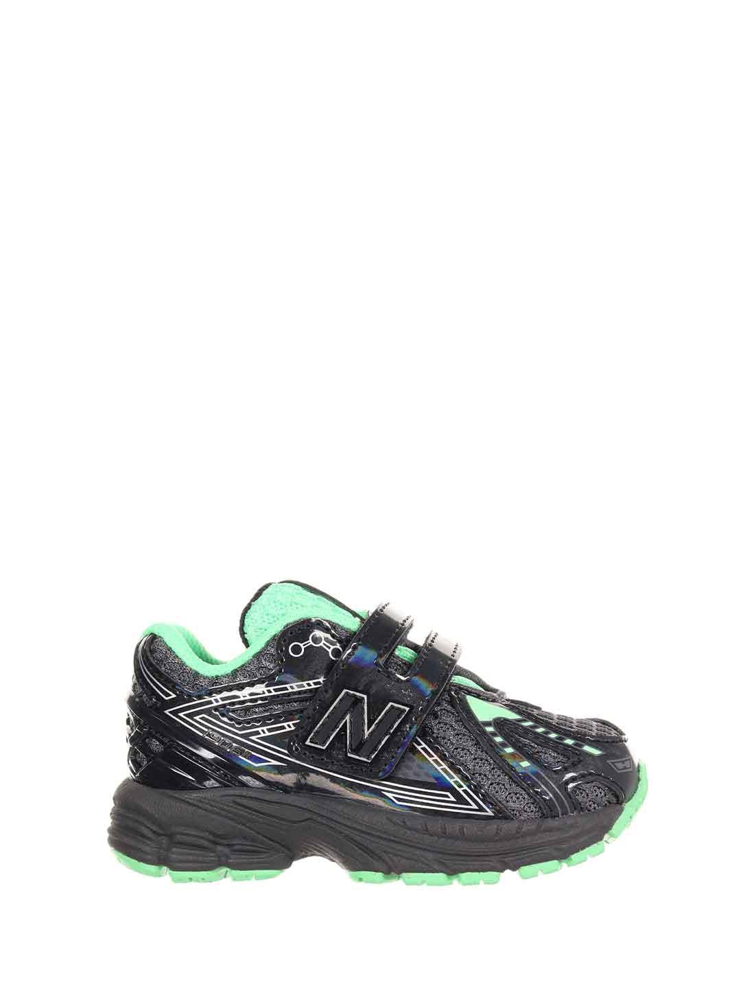 New Balance 1906 sneakers kids nero e verde