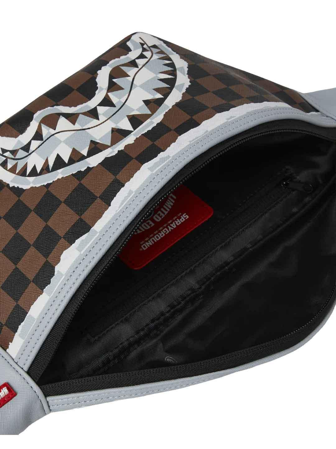 Sprayground Cream and Brown marsupio marrone