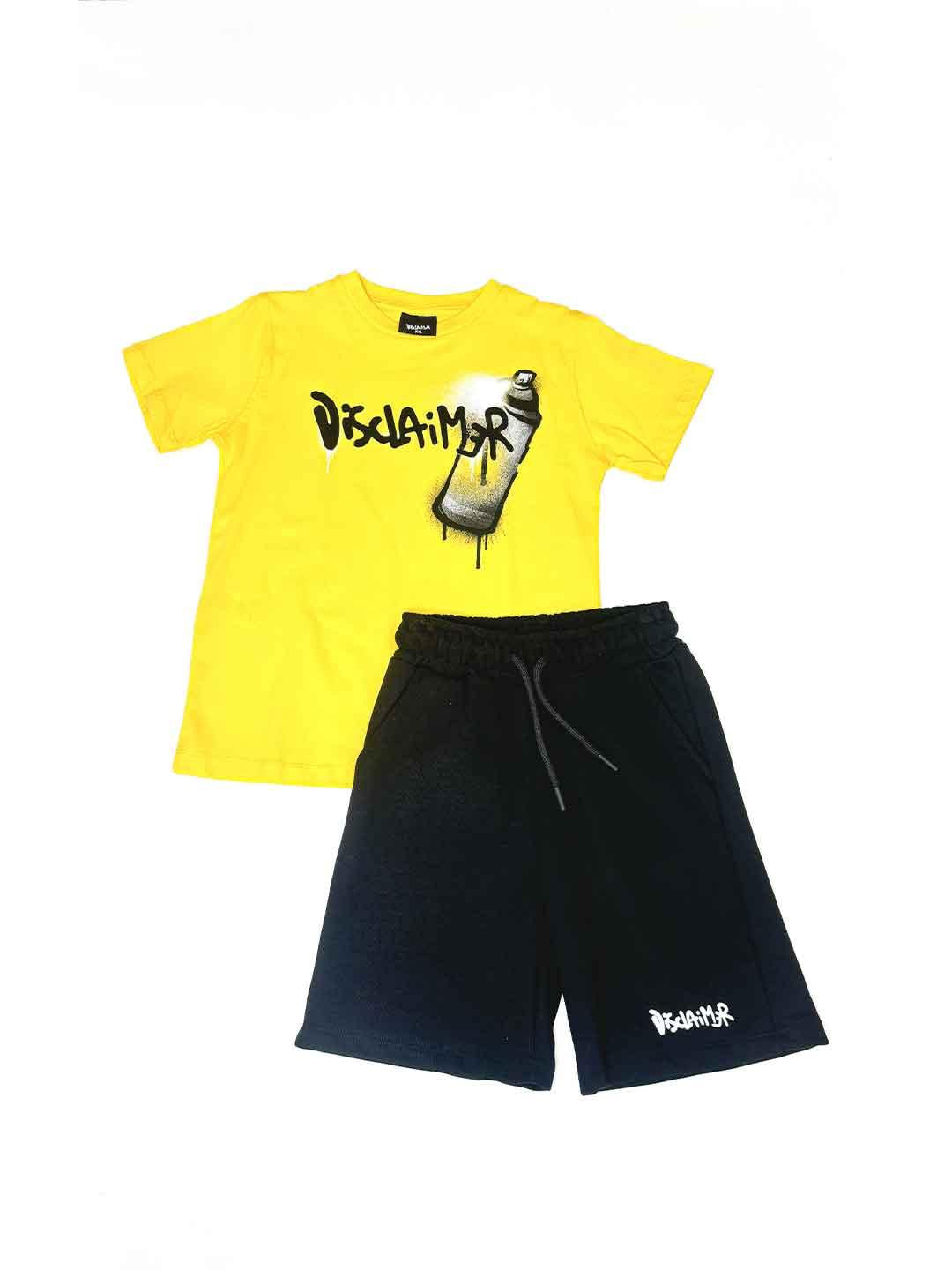 Disclaimer coordinato kids giallo