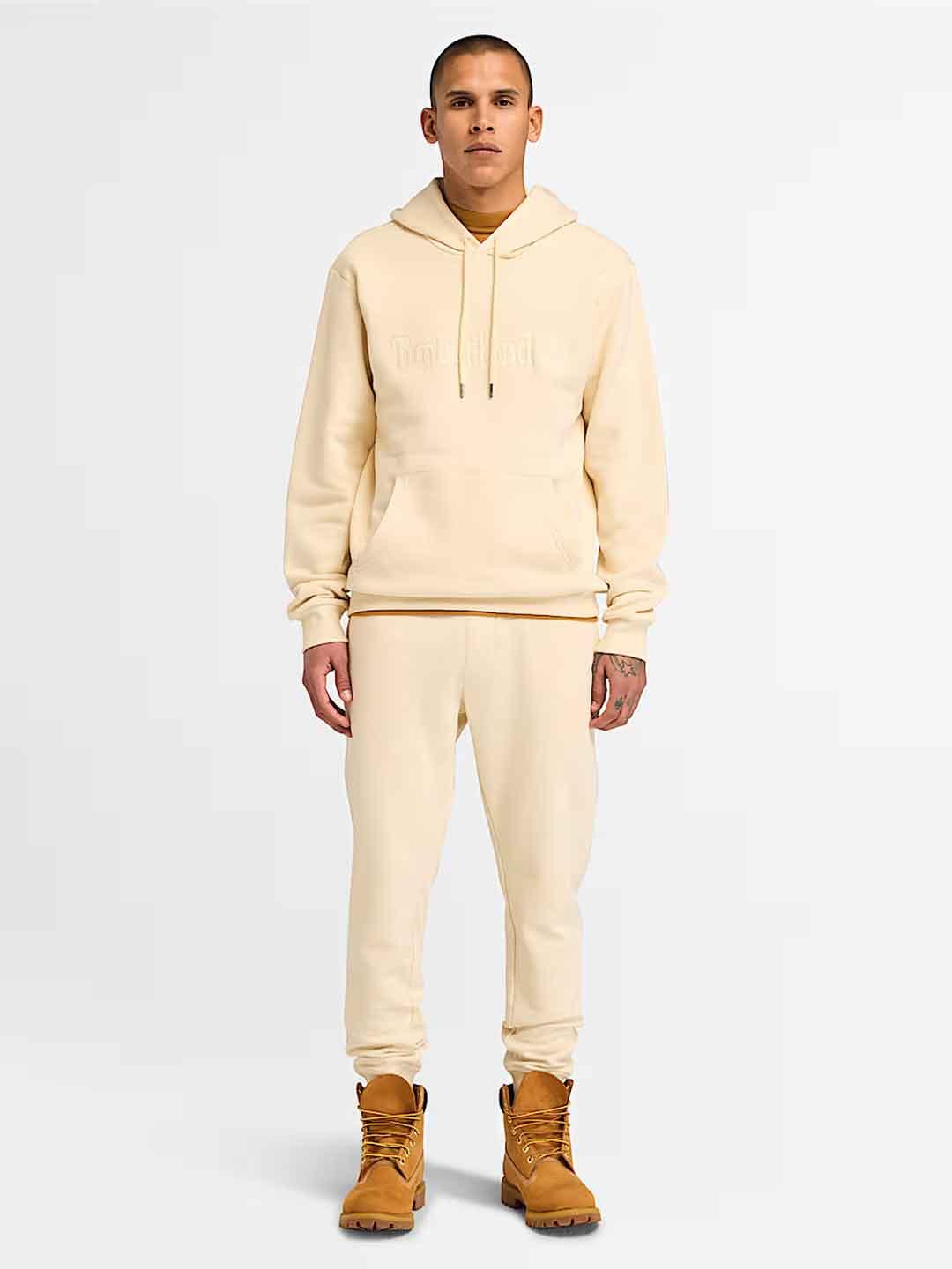 Timberland Hampton felpa panna con cappuccio