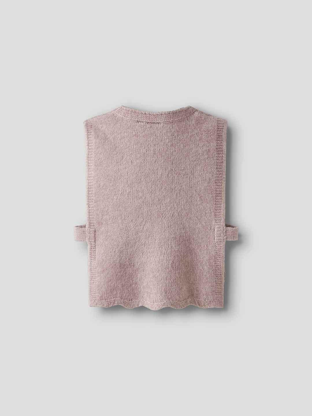 Name It gilet kids rosa in maglia
