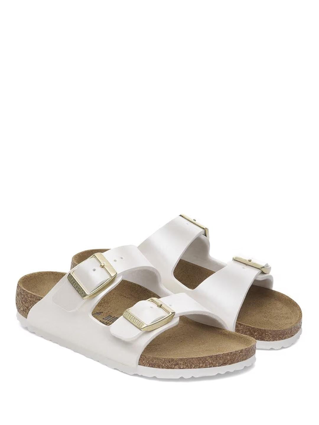 Birkenstock Arizona sandali kids bianco perlato