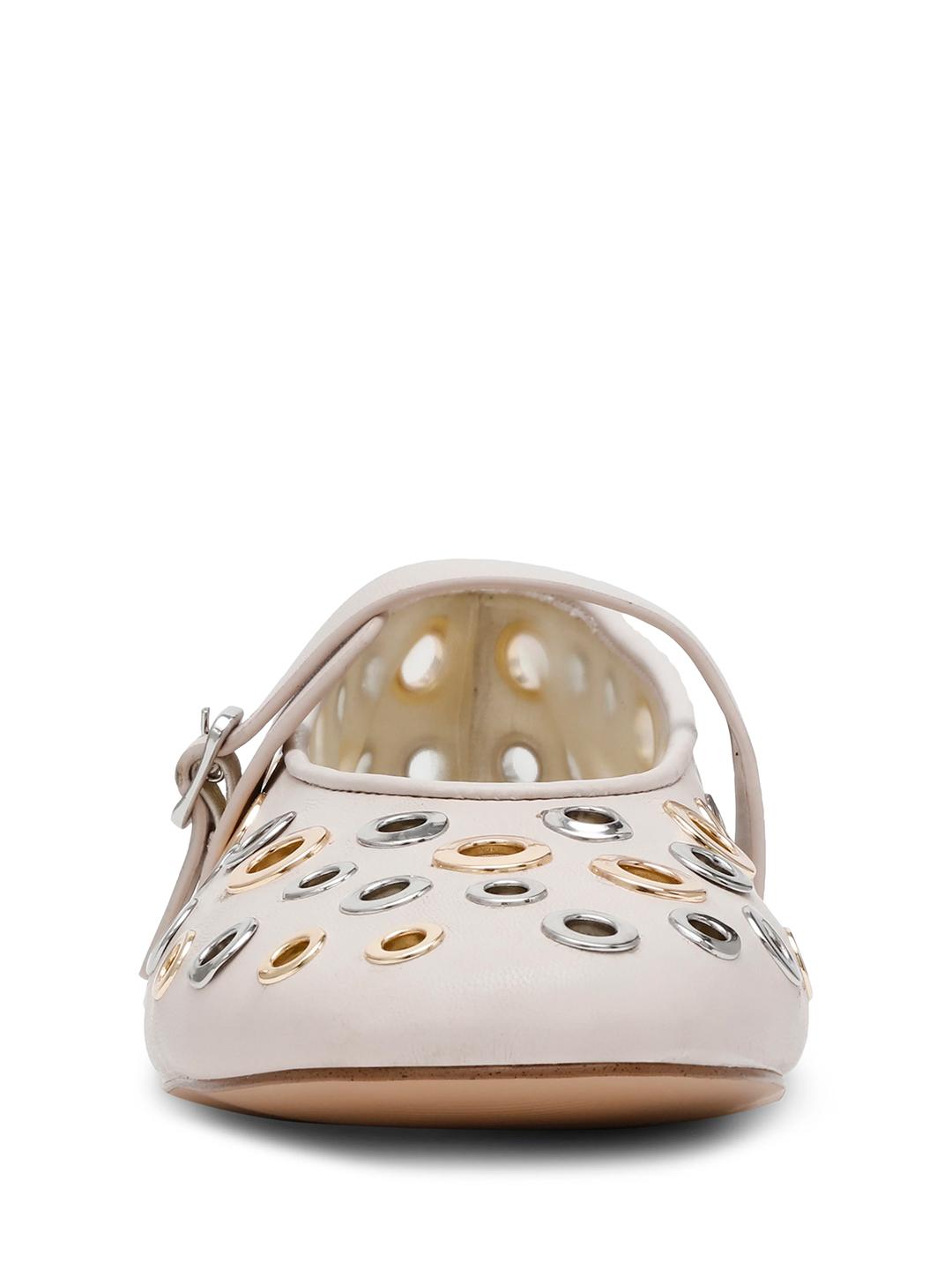 Steve Madden Rejoice-S ballerine panna con borchie